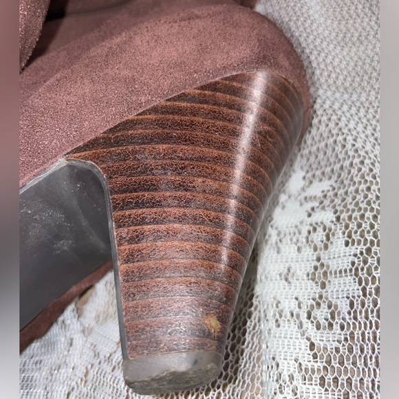 Jessica Simpson suede  heeled boots, brown, 7.5 - Picture 11 of 11